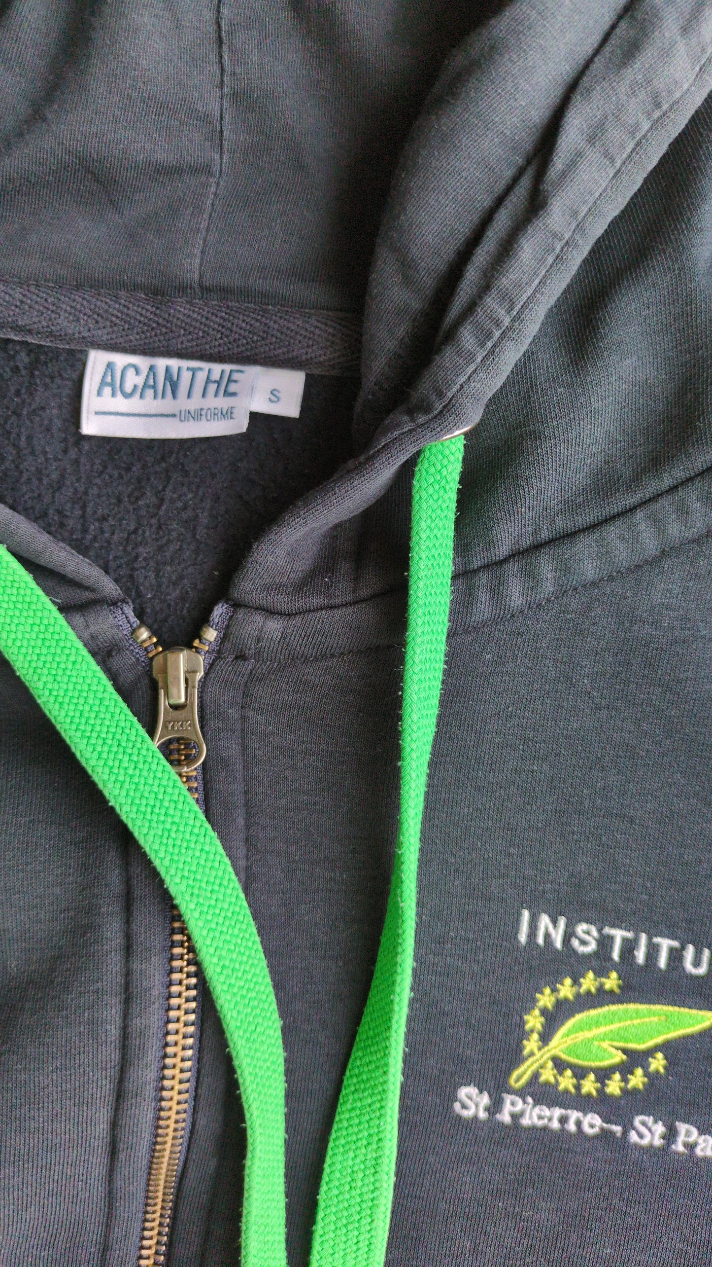 sweat zippé à capuche Institut St Pierre St Paul