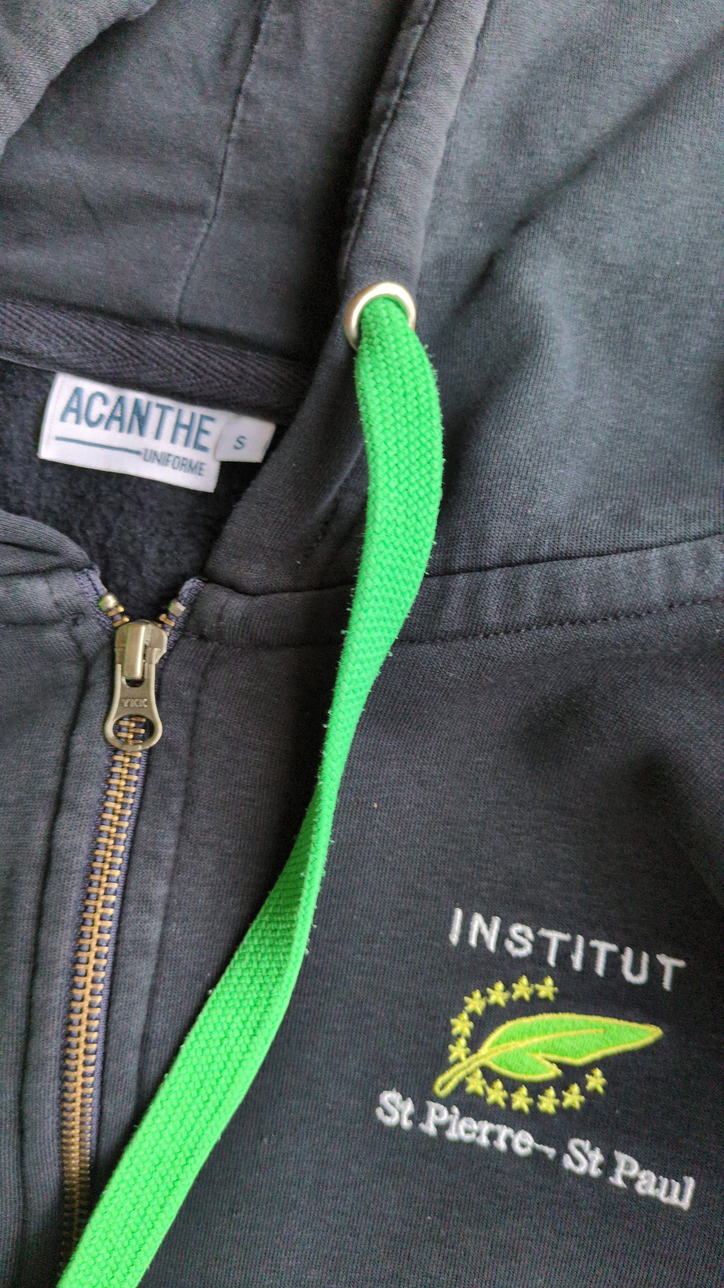 sweat zippé à capuche Institut St Pierre St Paul