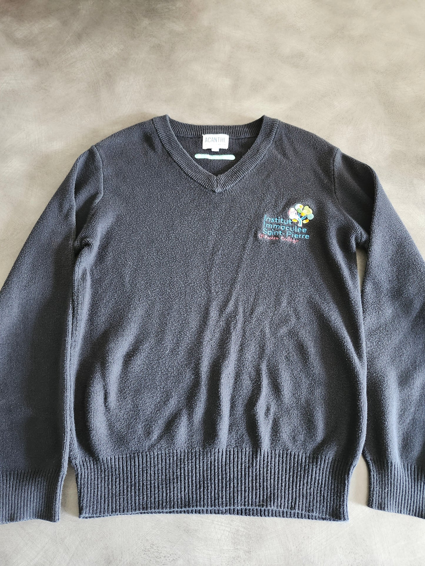 pull col V acry-coton Immaculée Saint Pierre Evreux