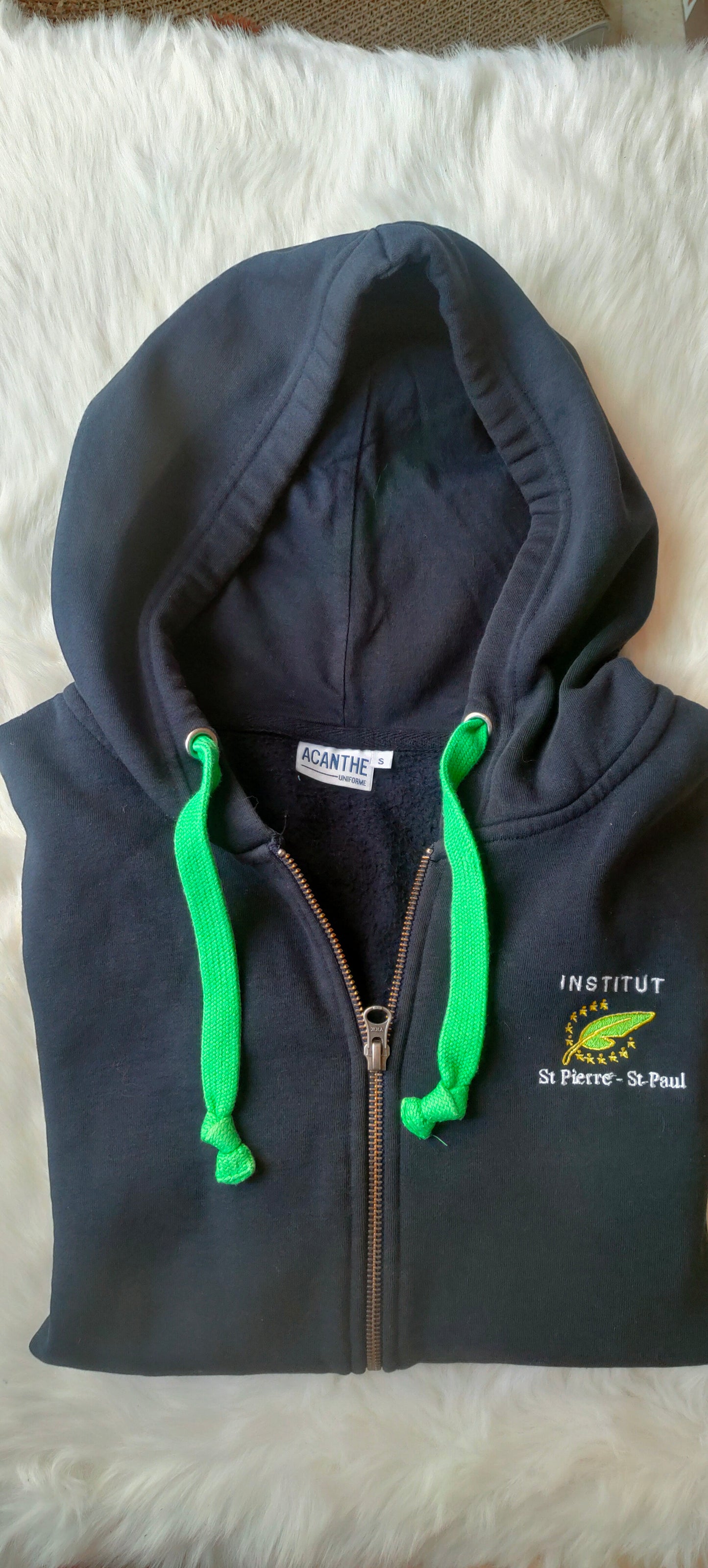 sweat zippé à capuche Institut St Pierre St Paul