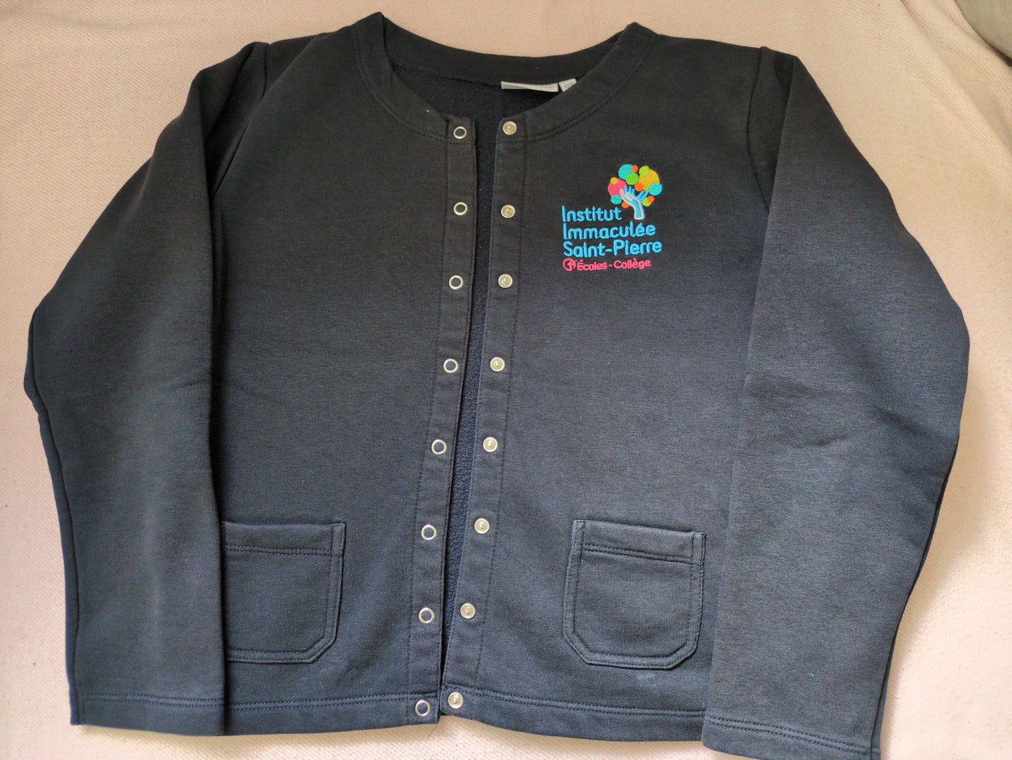 cardigan sweat Immaculée Saint Pierre Evreux