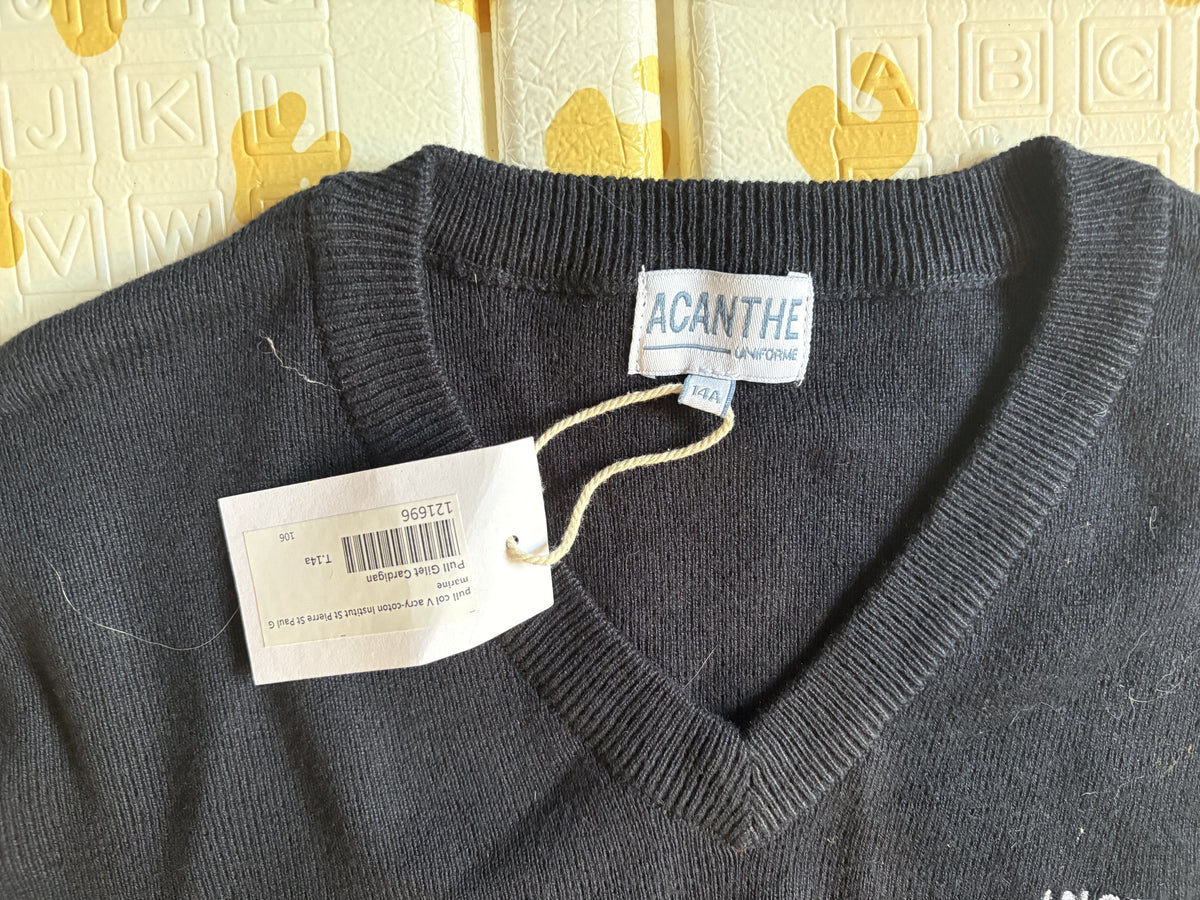 pull col V acry-coton Institut St Pierre St Paul