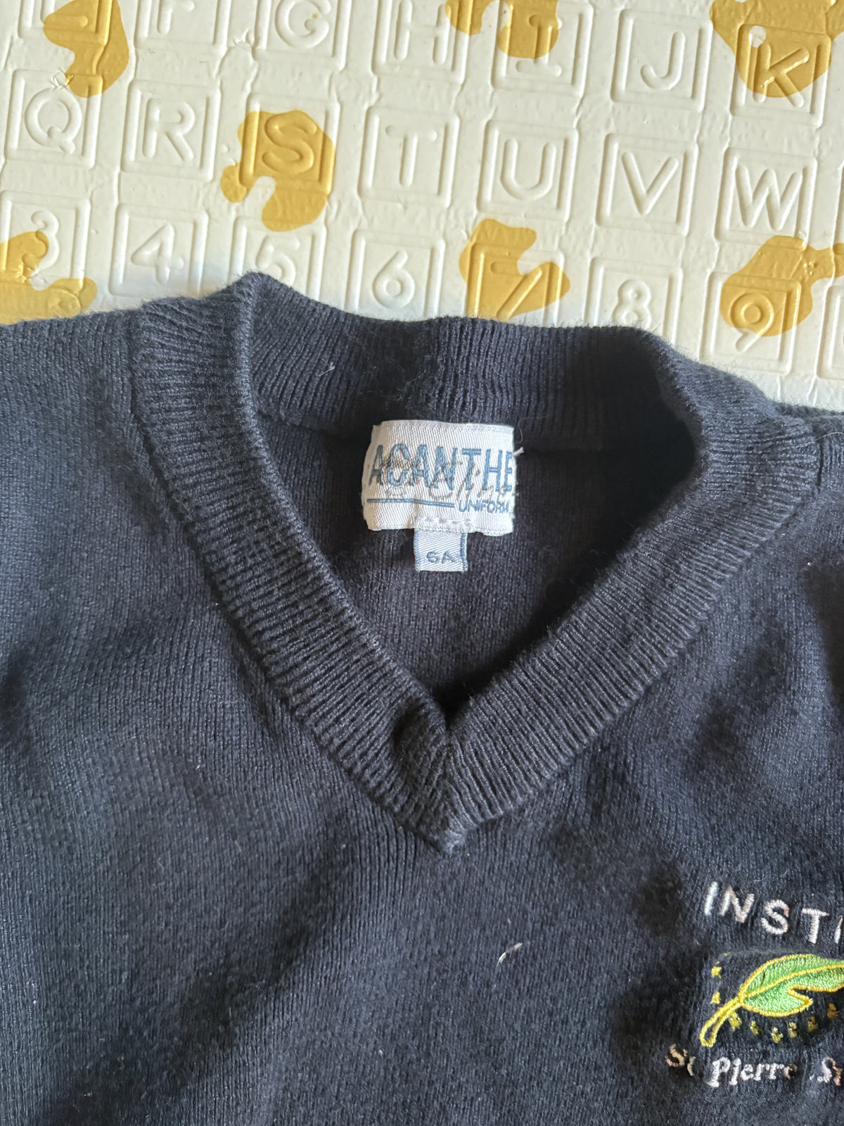 pull col V acry-coton Institut St Pierre St Paul