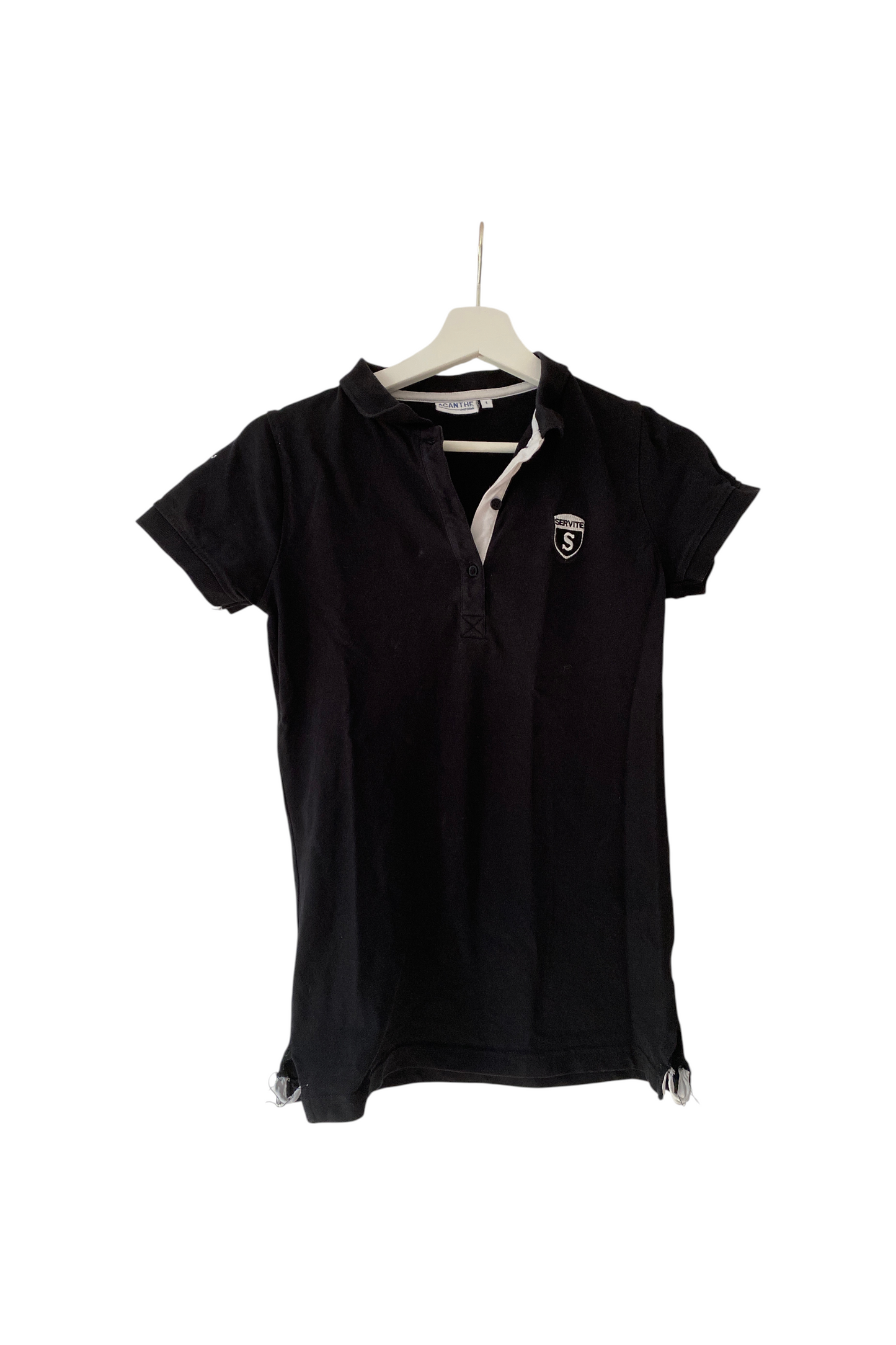 polo noir manches courtes Servites