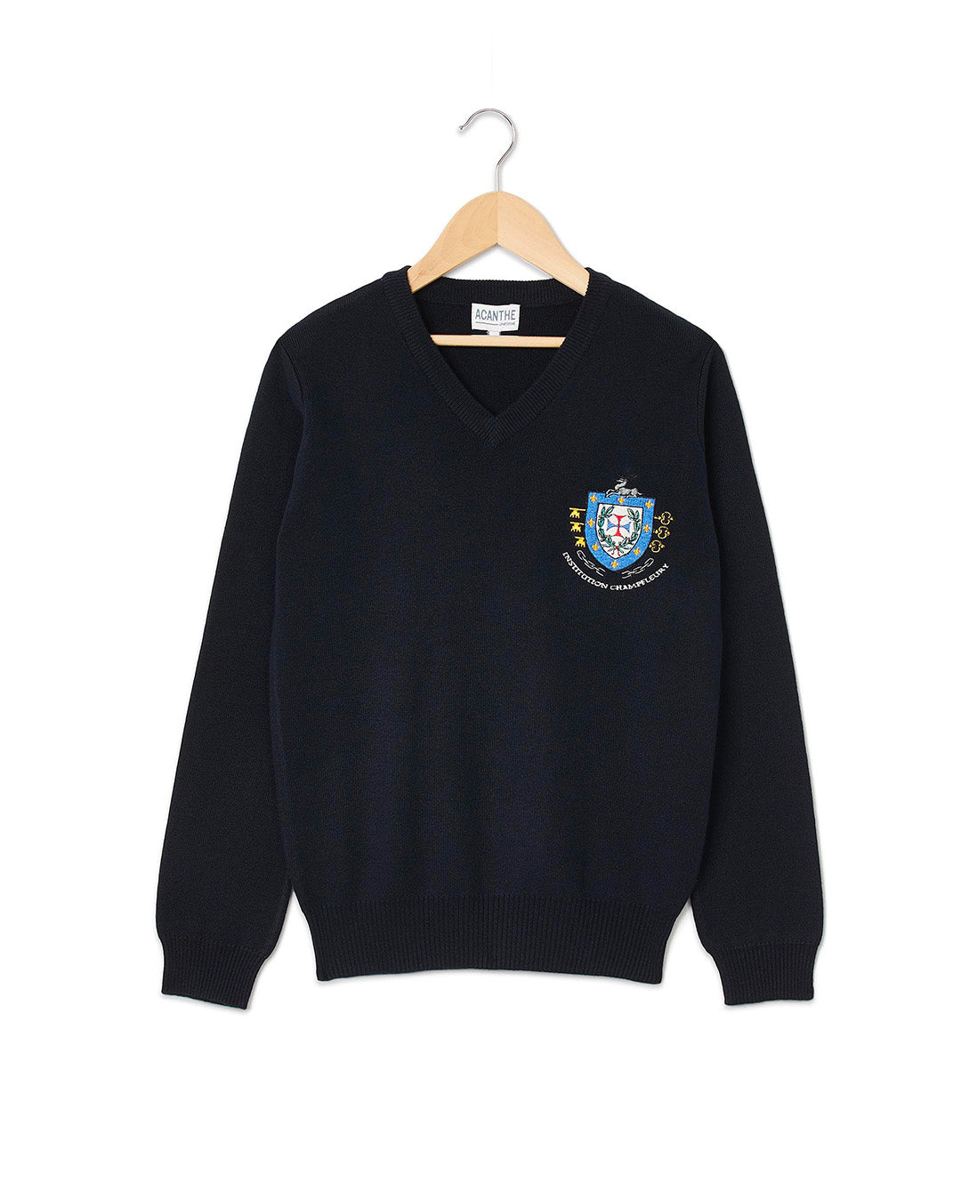 Pull col V acry-coton Champfleury