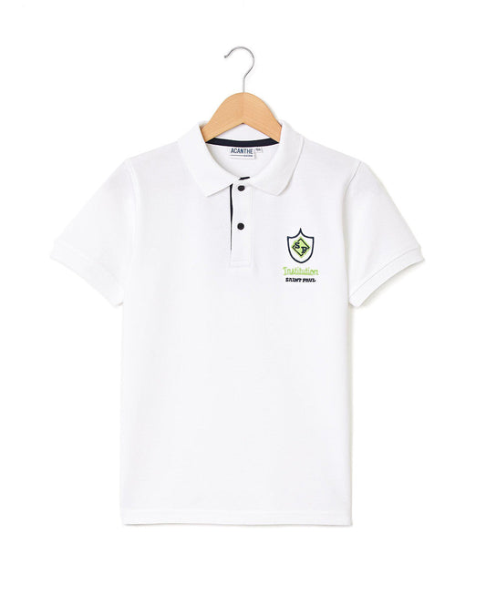 Polo coton manches courtes Saint Paularçon 10A-14A