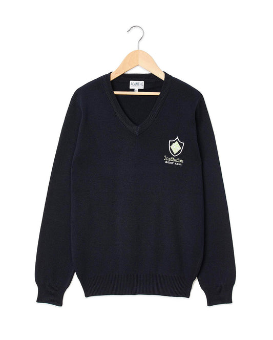 Pull col V acry-coton Saint Paul 10A-14A