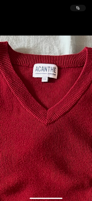 pull col V acry-coton L'Espérance