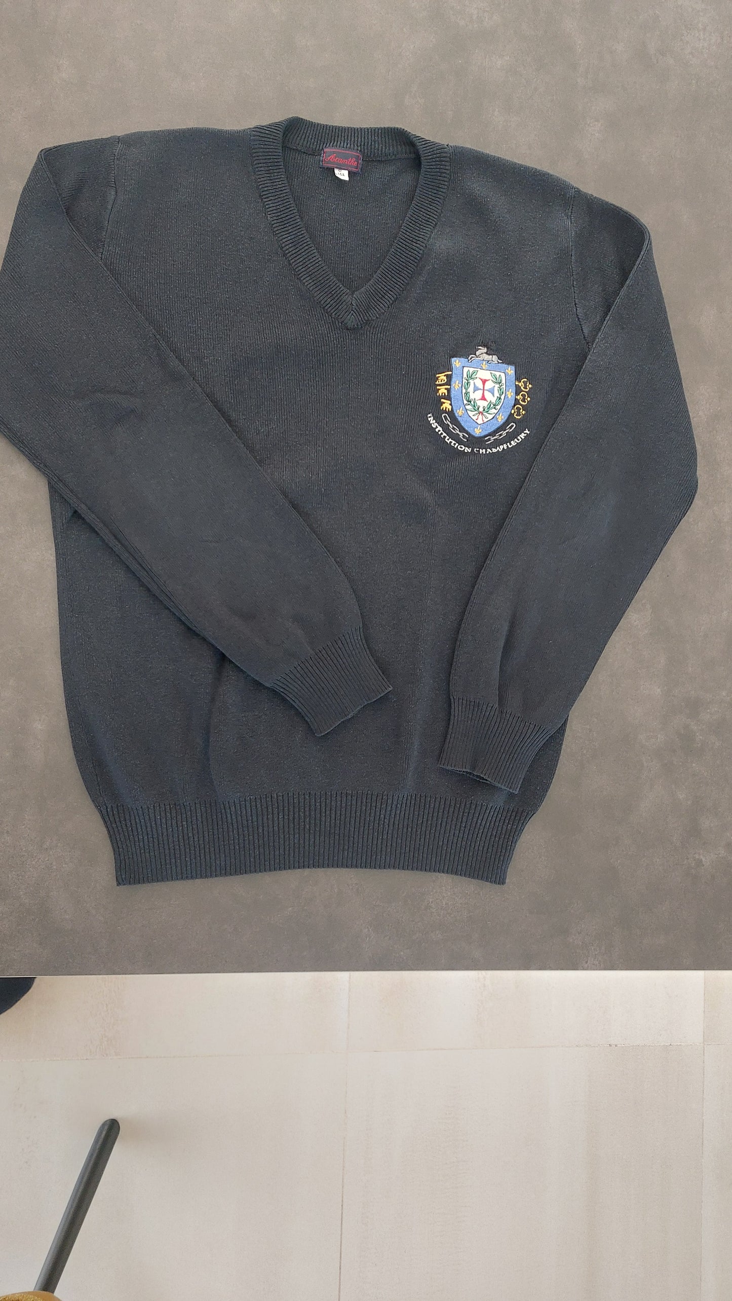 Pull col V acry-coton Champfleury