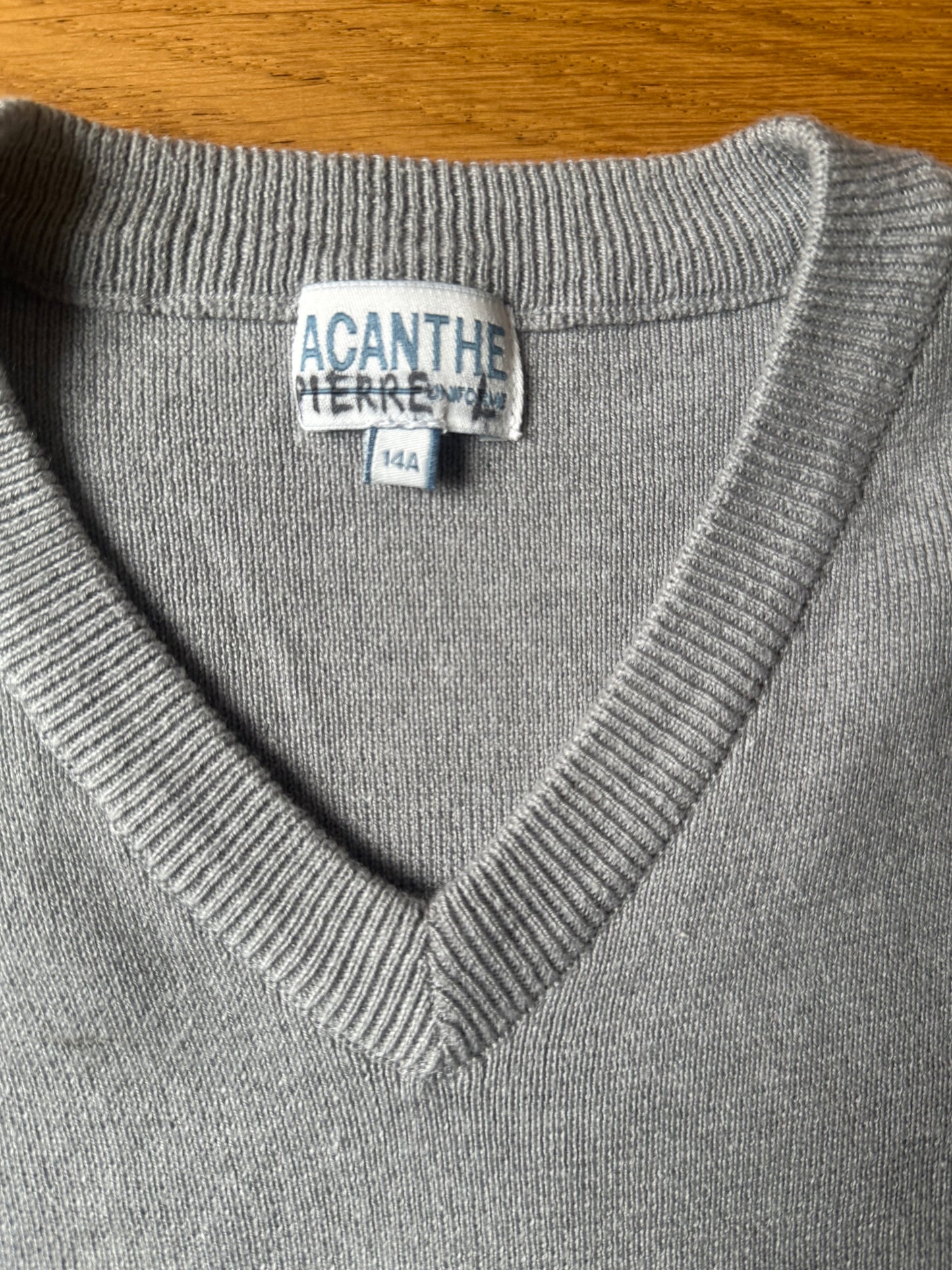 pull col V acry-coton Ecole Pascal
