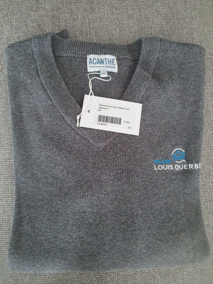pull col V acry-coton Collège Louis Querbes