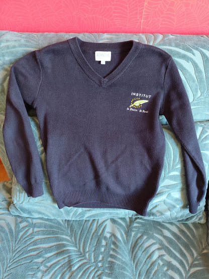 pull col V acry-coton Institut St Pierre St Paul