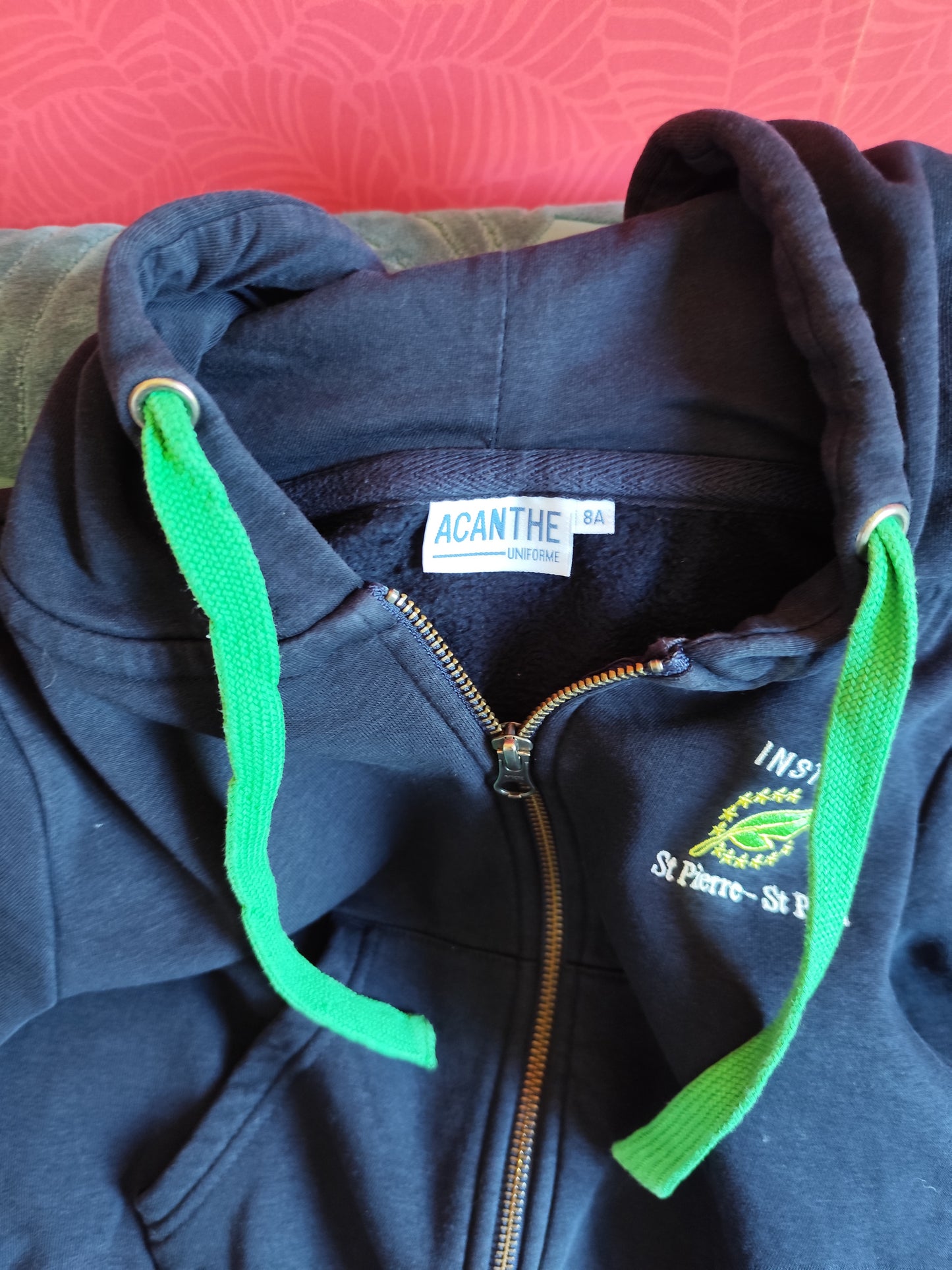 sweat zippé à capuche Institut St Pierre St Paul