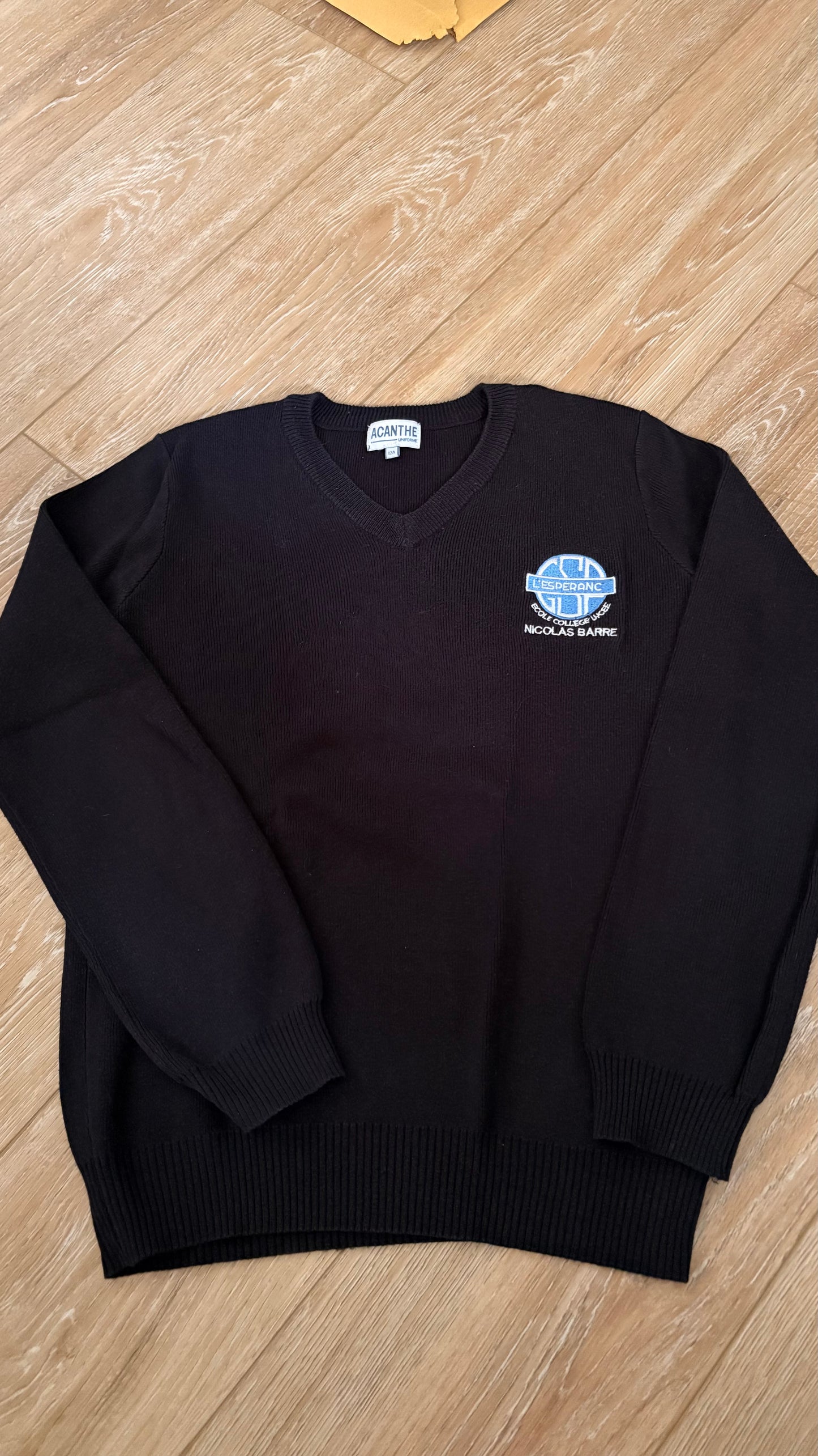 pull col V acry-coton L'Espérance