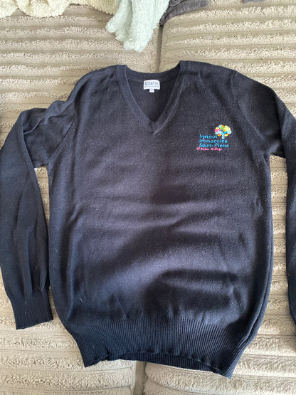 pull col V acry-coton Immaculée Saint Pierre Evreux