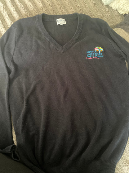 pull col V acry-coton Immaculée Saint Pierre Evreux