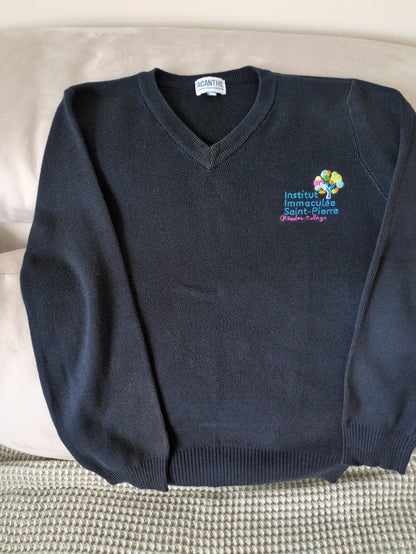 pull col V acry-coton Immaculée Saint Pierre Evreux