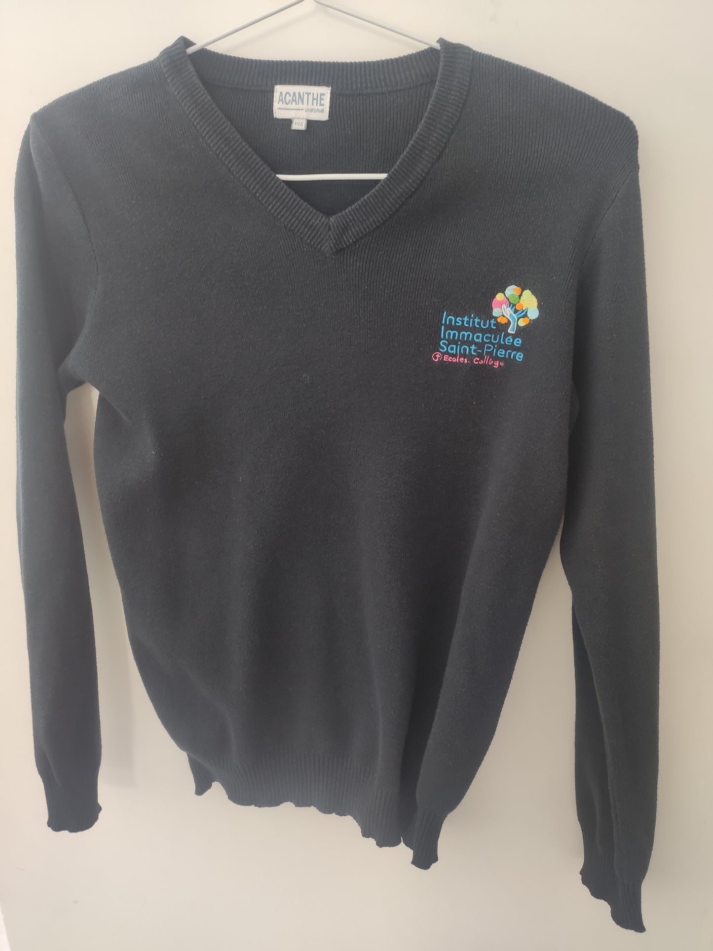 pull col V acry-coton Immaculée Saint Pierre Evreux