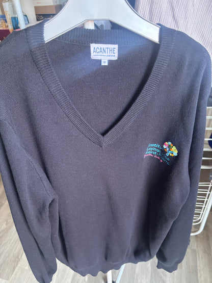 pull col V acry-coton Immaculée Saint Pierre Evreux