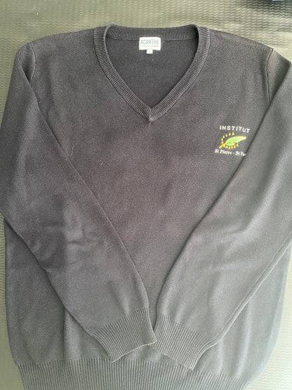 pull col V acry-coton Institut St Pierre St Paul