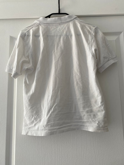 Polo blanc manches courtes