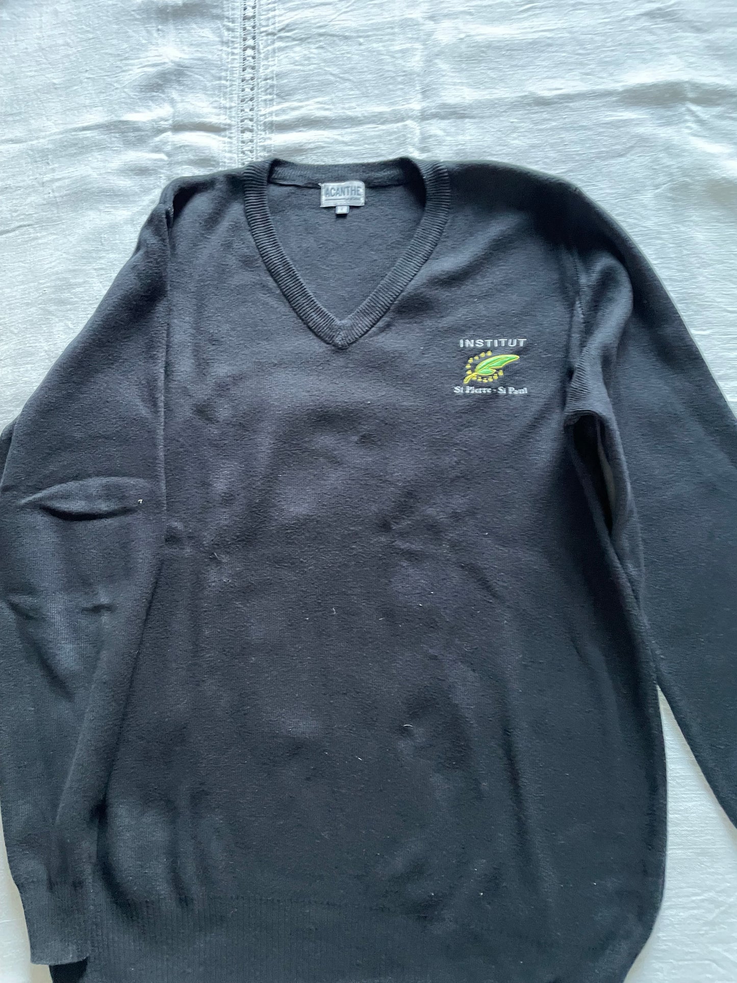 pull col V acry-coton Institut St Pierre St Paul