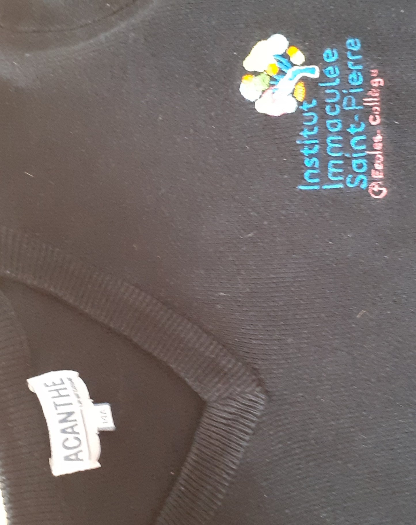 pull col V acry-coton Immaculée Saint Pierre Evreux