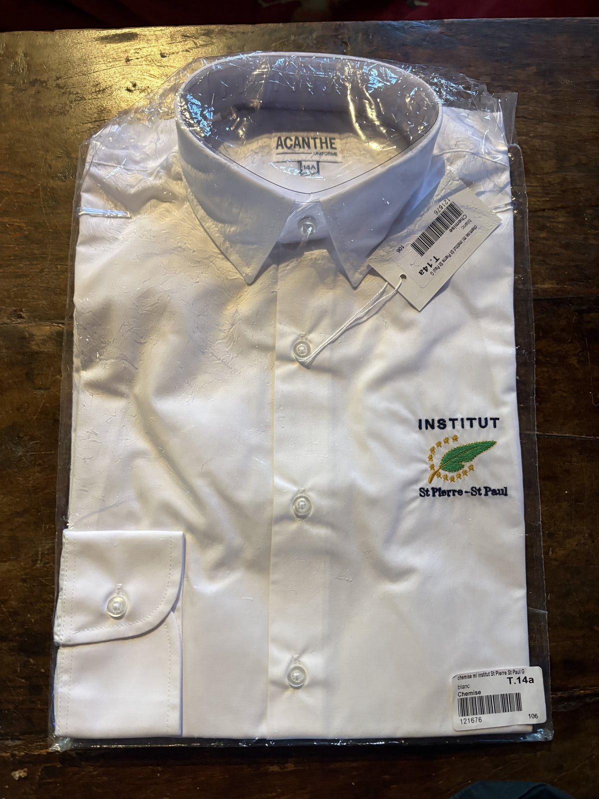 chemise ml Institut St Pierre St Paul