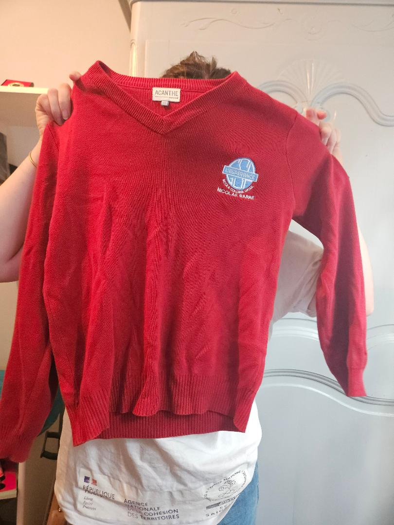 pull col V acry-coton L'Espérance