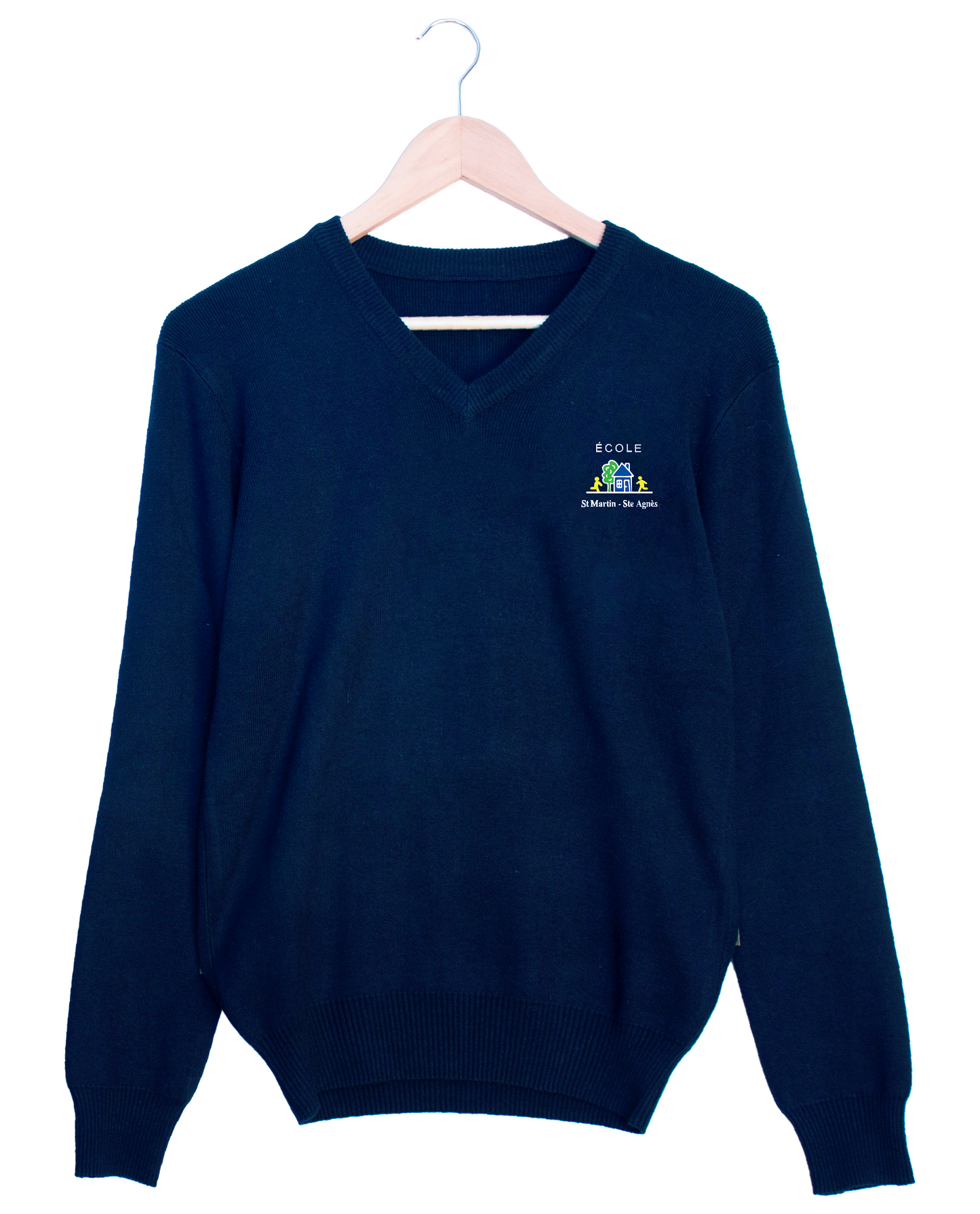 pull col V acry-coton Institut St Martin Ste Agnès