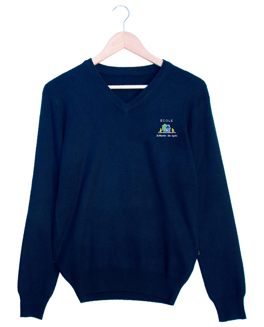 pull col V acry-coton Institut St Martin Ste Agnès