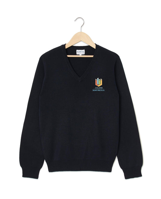 pull col V acry-coton Collège Saint Nicolas