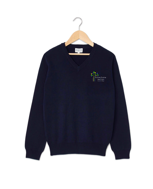pull col V acry-coton NDDS Strasbourg