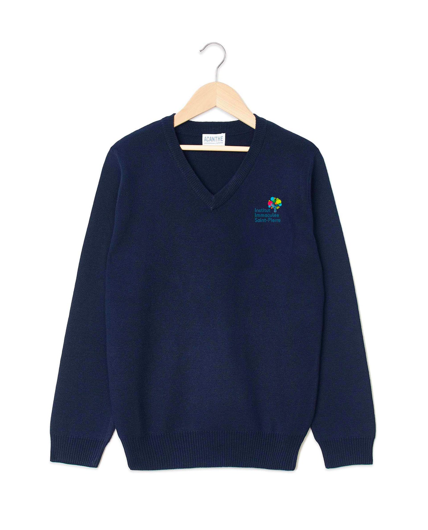 pull col V acry-coton Immaculée Saint Pierre Evreux