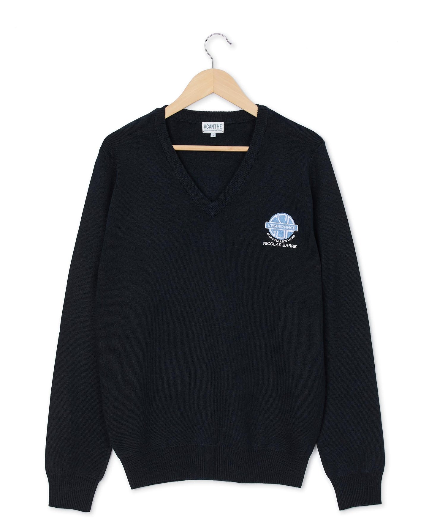 pull col V acry-coton L'Espérance